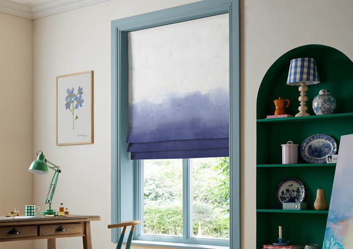 Bluebellgray Ombre, Cornflower - Roman Blind - Image 5